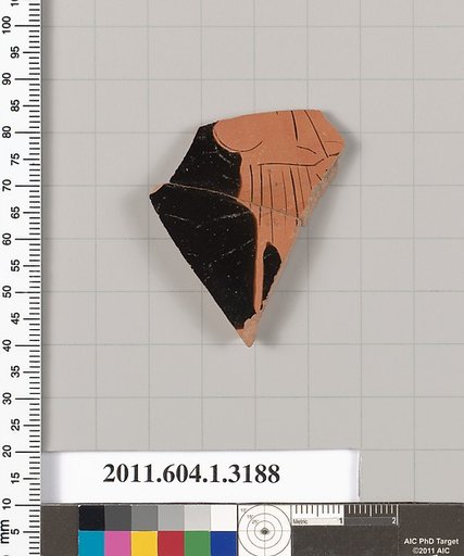 Terracotta fragment of a kylix (drinking cup)