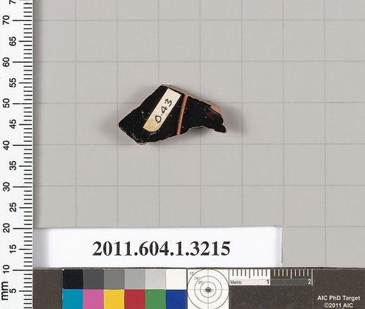 Terracotta fragment of a kylix (drinking cup)
