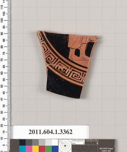 Terracotta fragment of a kylix (drinking cup)