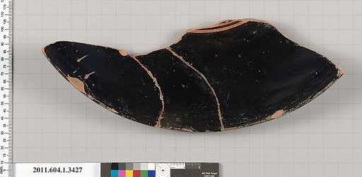 Terracotta fragment of a kylix (drinking cup)
