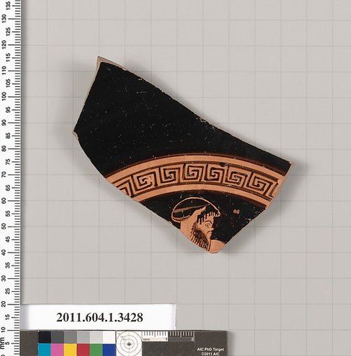 Terracotta fragment of a kylix (drinking cup)