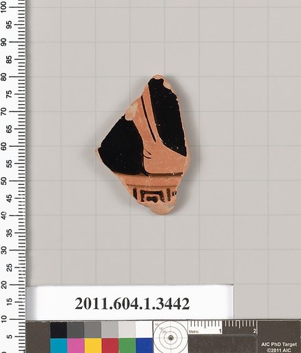 Terracotta fragment of a kylix (drinking cup)