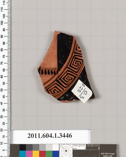 Terracotta fragment of a kylix (drinking cup)