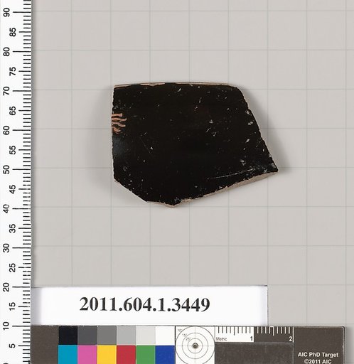 Terracotta rim fragment of a kylix (drinking cup)