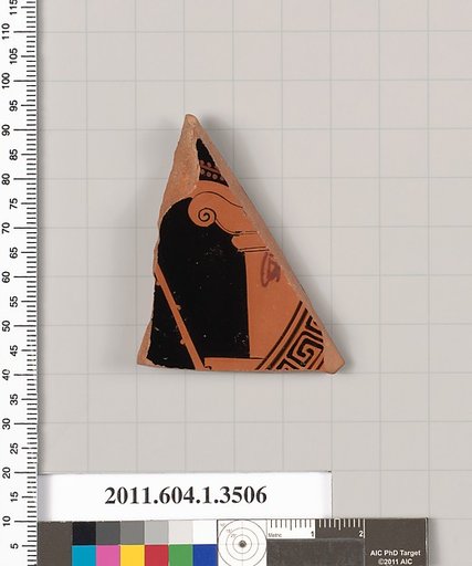 Terracotta fragment of a kylix (drinking cup)