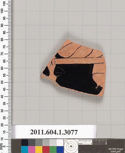 Terracotta fragment of a kylix (drinking cup)