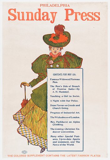 Advertisement for Philadelphia Sunday Press, May 10, 1895