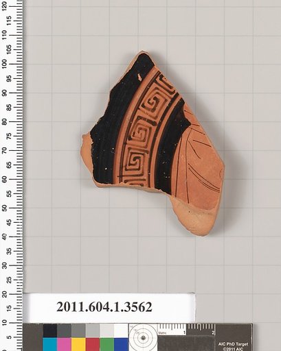 Terracotta fragment of a kylix (drinking cup)
