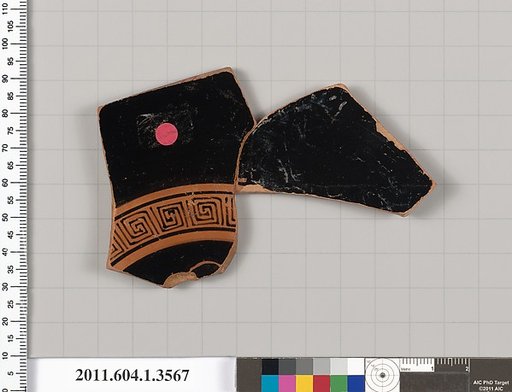 Terracotta fragment of a kylix (drinking cup)