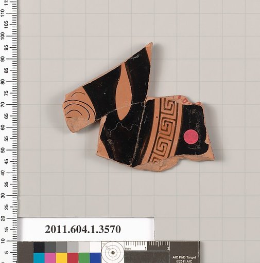 Terracotta fragment of a kylix (drinking cup)