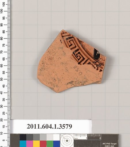 Terracotta fragment of a kylix (drinking cup)