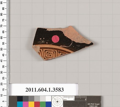 Terracotta fragment of a kylix (drinking cup)