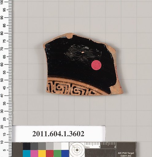 Terracotta fragment of a kylix (drinking cup)