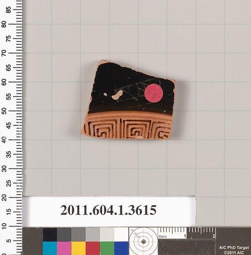 Terracotta fragment of a kylix (drinking cup)