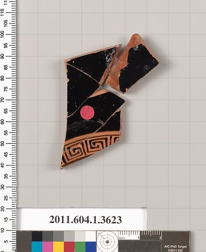 Terracotta fragment of a kylix (drinking cup)