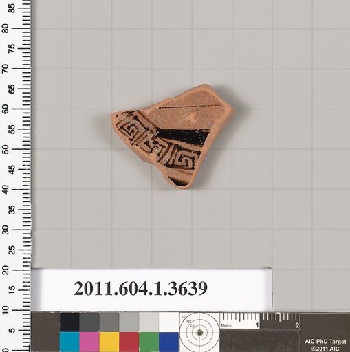 Terracotta fragment of a kylix (drinking cup)