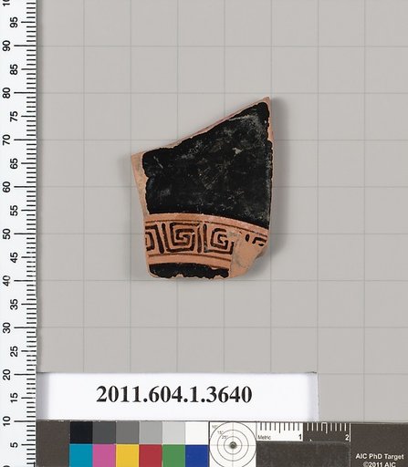 Terracotta fragment of a kylix (drinking cup)
