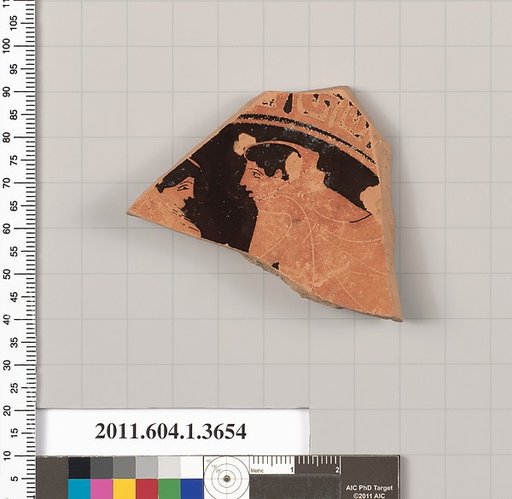Terracotta fragment of a kylix (drinking cup)