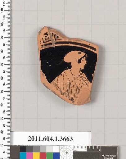 Terracotta fragment of a kylix (drinking cup)