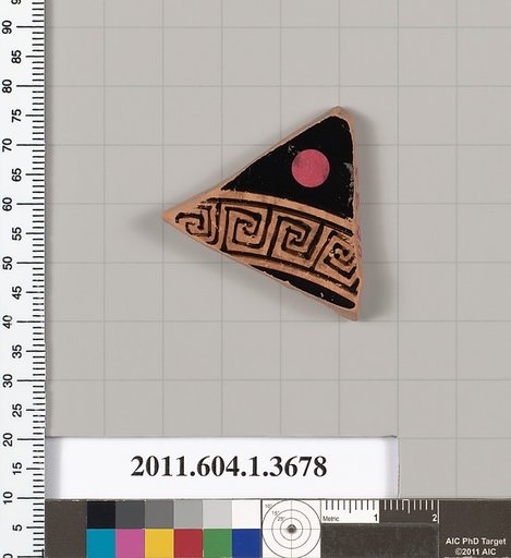 Terracotta fragment of a kylix (drinking cup)