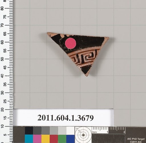 Terracotta fragment of a kylix (drinking cup)