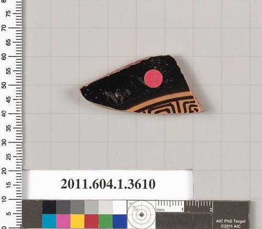 Terracotta fragment of a kylix (drinking cup)
