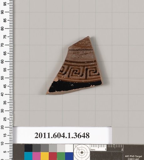 Terracotta fragment of a kylix (drinking cup)