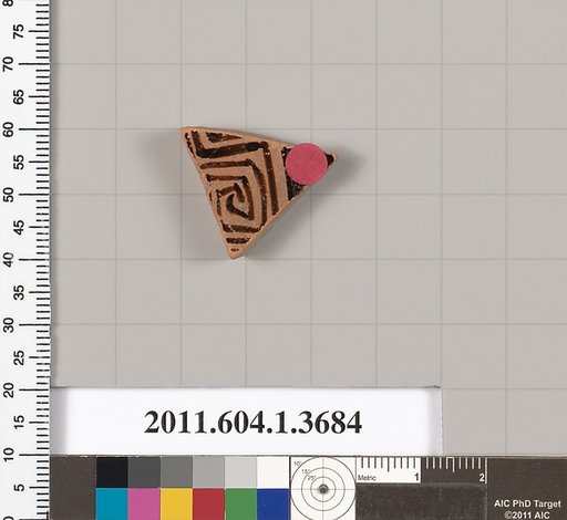 Terracotta fragment of a kylix (drinking cup)