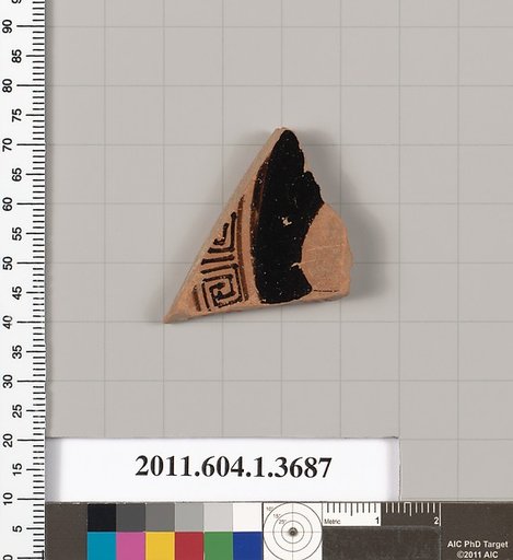 Terracotta fragment of a kylix (drinking cup)