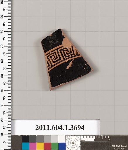 Terracotta fragment of a kylix (drinking cup)