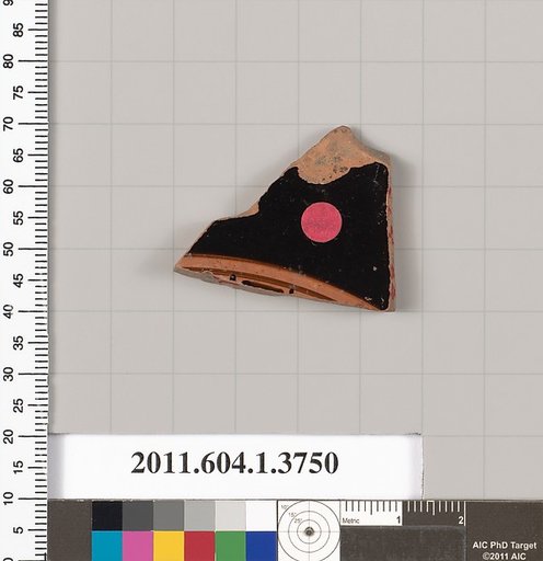 Terracotta fragment of a kylix (drinking cup)