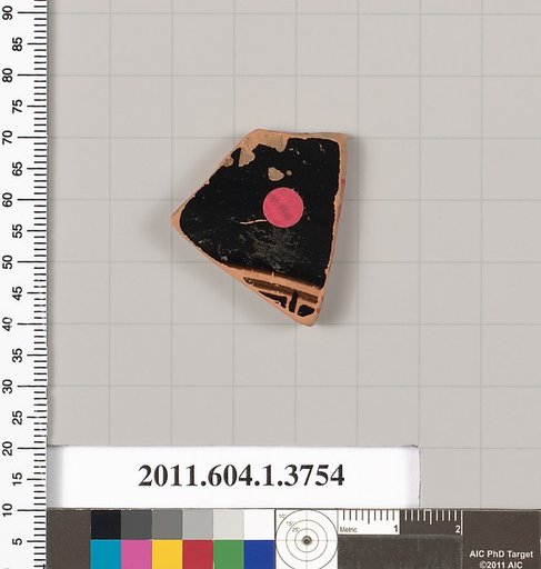 Terracotta fragment of a kylix (drinking cup)
