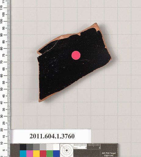 Terracotta fragment of a kylix (drinking cup)