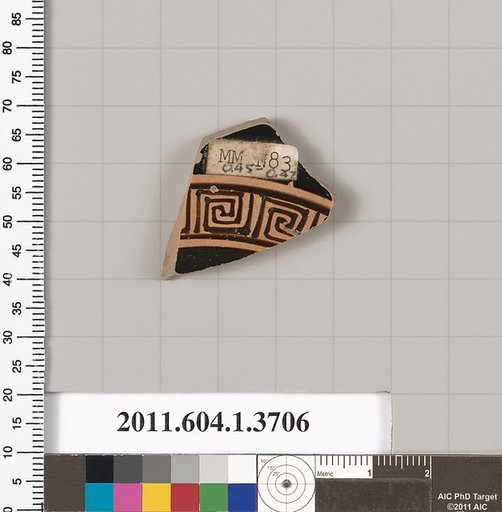 Terracotta fragment of a kylix (drinking cup)