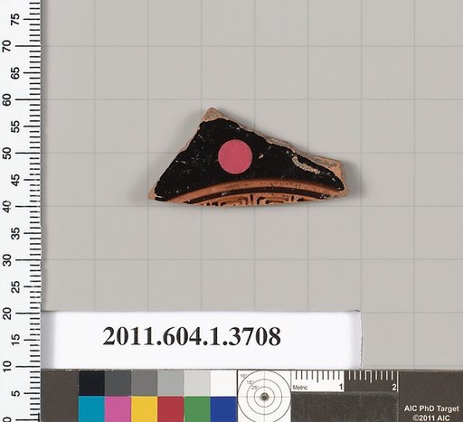 Terracotta fragment of a kylix (drinking cup)