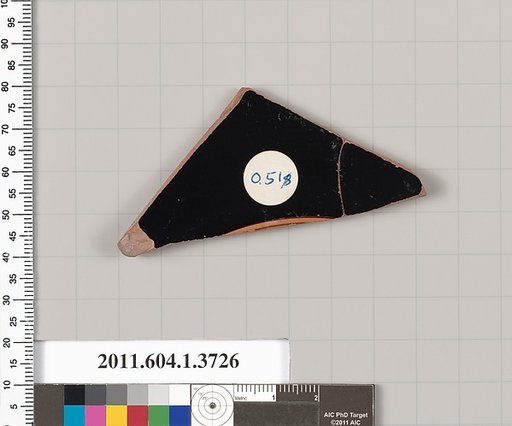 Terracotta fragment of a kylix (drinking cup)