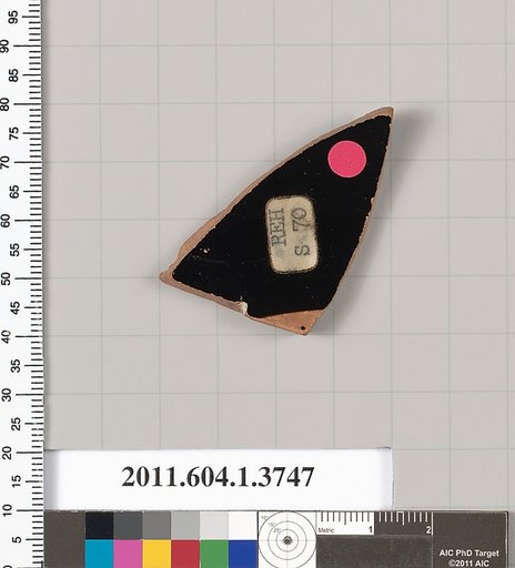 Terracotta fragment of a kylix (drinking cup)