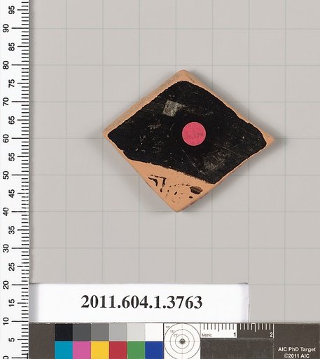 Terracotta fragment of a kylix (drinking cup)