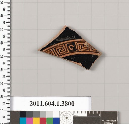 Terracotta fragment of a kylix (drinking cup)