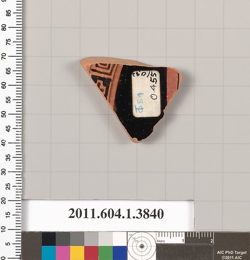 Terracotta fragment of a kylix (drinking cup)