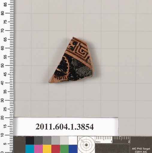 Terracotta fragment of a kylix (drinking cup)