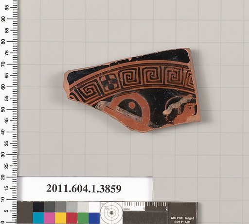 Terracotta fragment of a kylix (drinking cup)