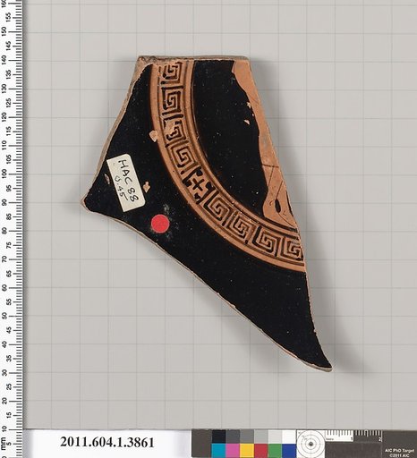 Terracotta fragment of a kylix (drinking cup)