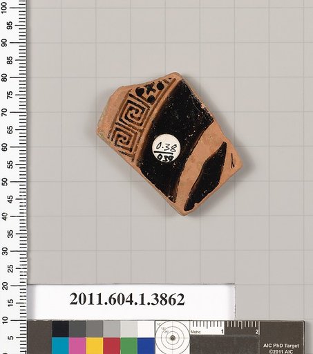 Terracotta fragment of a kylix (drinking cup)