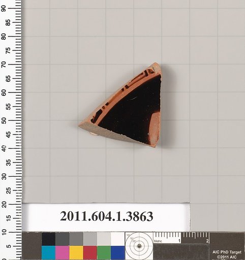 Terracotta fragment of a kylix (drinking cup)