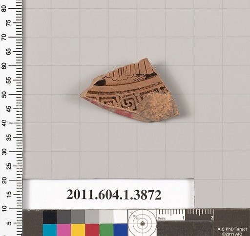 Terracotta fragment of a kylix (drinking cup)