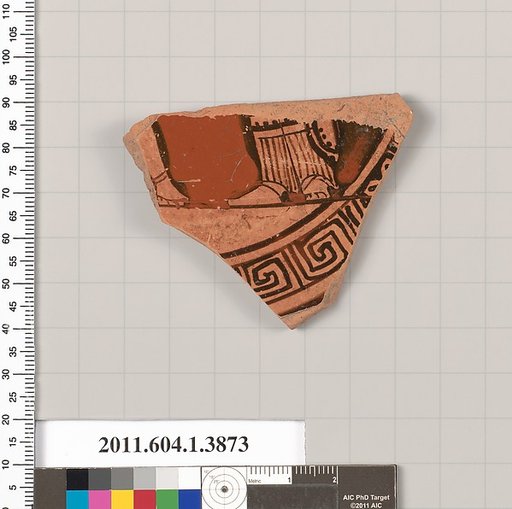 Terracotta fragment of a kylix (drinking cup)