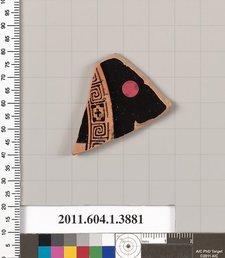 Terracotta fragment of a kylix (drinking cup)