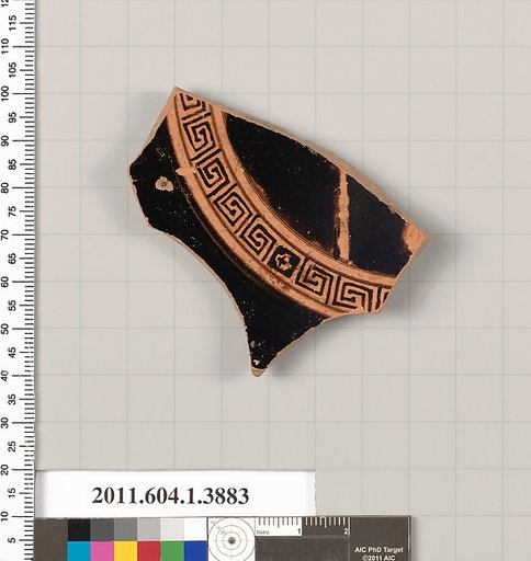 Terracotta fragment of a kylix (drinking cup)