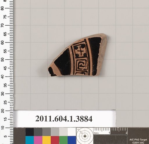 Terracotta fragment of a kylix (drinking cup)